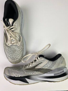 Brooks Adrenaline GTS Shoes Sneakers Men's 9 D Medium Pelican White Black